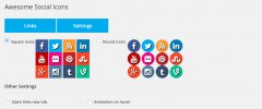 Awesome Social Icons screenshot 2