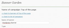 Banner Garden Plugin for Wordpress screenshot 4