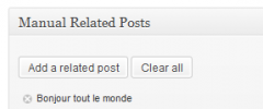 Manual Related Posts screenshot 4