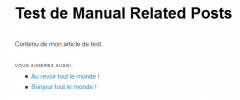 Manual Related Posts screenshot 7