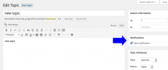 bbPress Notify (No Spam) screenshot 2