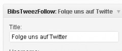 Bibs Twitter Follow Button Reloaded screenshot 1