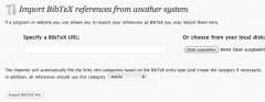 BibTeX Importer screenshot 1