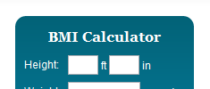 BMI Calculator Widget screenshot 1