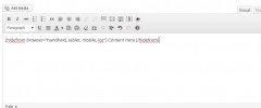 Browser Body Classes with Shortcodes screenshot 3