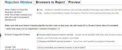 Browser Rejector screenshot 2
