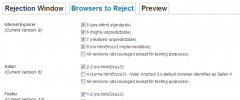 Browser Rejector screenshot 3