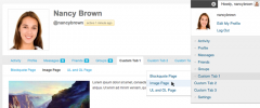 BuddyPress Custom Profile Menu screenshot 3