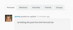 BuddyPress Edit Activity screenshot 1