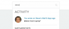 BuddyPress Global Search screenshot 1