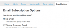 BuddyPress Group Email Subscription screenshot 1