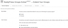 BuddyPress Groups Extras screenshot 1
