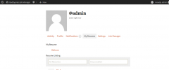 BuddyPress JM Resume screenshot 1