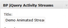 Buddypress Jquery Activity Stream Widget screenshot 1