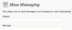 Buddypress Mass Messaging screenshot 1