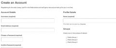 BuddyPress Registration Groups screenshot 1