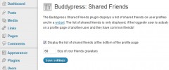 sxss Buddypress Shared Friends screenshot 1