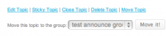 Buddypress Topic Mover screenshot 1