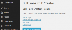 Bulk Page Stub Creator screenshot 2