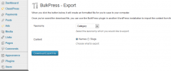 BulkPress - Export screenshot 1