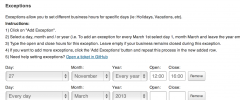 Business Hours Plugin screenshot 2