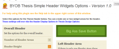 BYOB Thesis Simple Header Widgets screenshot 2