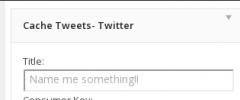 Cache Tweets Widget screenshot 1