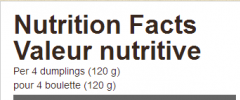 Canadian Nutrition Facts Label screenshot 5