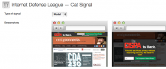 Internet Defense League Cat Signal screenshot 3