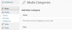 Categories for media screenshot 1