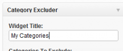 Category Excluder Widget screenshot 1