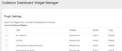 Codeboxr Dashboard Widget Manager screenshot 1