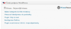 ?eská podpora WordPressu screenshot 1