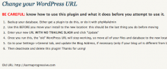 Change WP URL screenshot 1