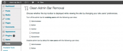 Clean Admin Bar Removal screenshot 1
