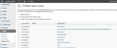 Clobber spam users screenshot 1