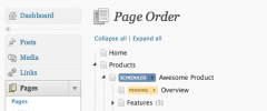 CMS Page Order screenshot 3