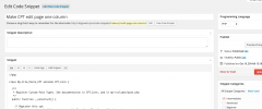 Code Snippets CPT screenshot 2
