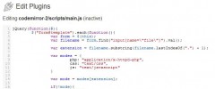 Codemirror 2 editor for Wordpress admin area screenshot 2