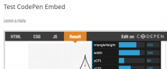 CodePen Embedded Pens Shortcode screenshot 1