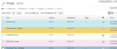 Colored Admin Post List screenshot 1