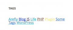 Colorful Tag Cloud screenshot 1
