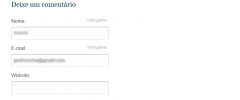 Comentario Via E-mail screenshot 2