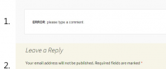 Comment Form Inline Errors screenshot 1