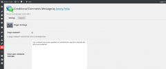 Conditional Comments Message screenshot 1