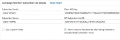 Contact Form 7 Campaign Monitor Extension screenshot 2