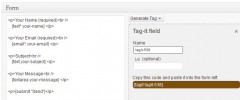 Contact Form 7 Tag field screenshot 1