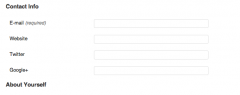 Contact Info Options screenshot 1