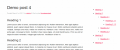 Content Headings Tree screenshot 2