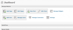 CMS Dashboard screenshot 1